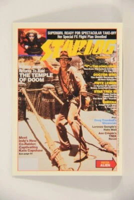 Starlog 1993 Card #44 Indiana Jones Temple Of Doom "Cover Number 83" L007612 - Image 1 of 2