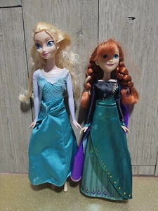 Disney Frozen 2 Musical Adventure Singing Anna And Elsa Disney Princess Doll Lot - Picture 1 of 4