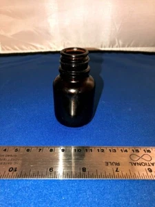 Boston Round Amber Glass Bottles 40mL NEW - LOT OF 40 - Picture 1 of 7