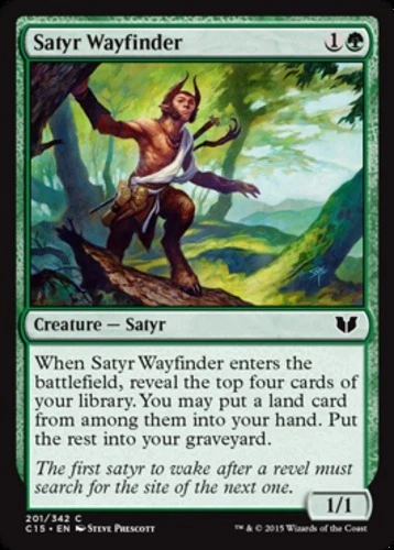x4 Satyr Wayfinder MTG Commander 2015 C M/NM, English - Image 1 of 1