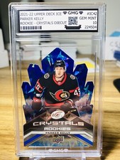 2021-22 Upper Deck Ice Parker Kelly Rookie Crystals SP GMG Graded 10 Gem Mint
