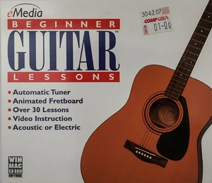 Beginner Guitar Lessons (eMedia) Win Mac CD-ROM Over 30 Lessons - Picture 1 of 4