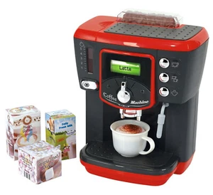 Playgo Kaffeemaschine Deluxe Espressomaschine für die Spielküche schwarz 268034 - Bild 1 von 3