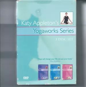 Katy Appleton Yoga works Series DVD 3 Disc Set Rated E Workout 207 Minutes Used - Picture 1 of 7