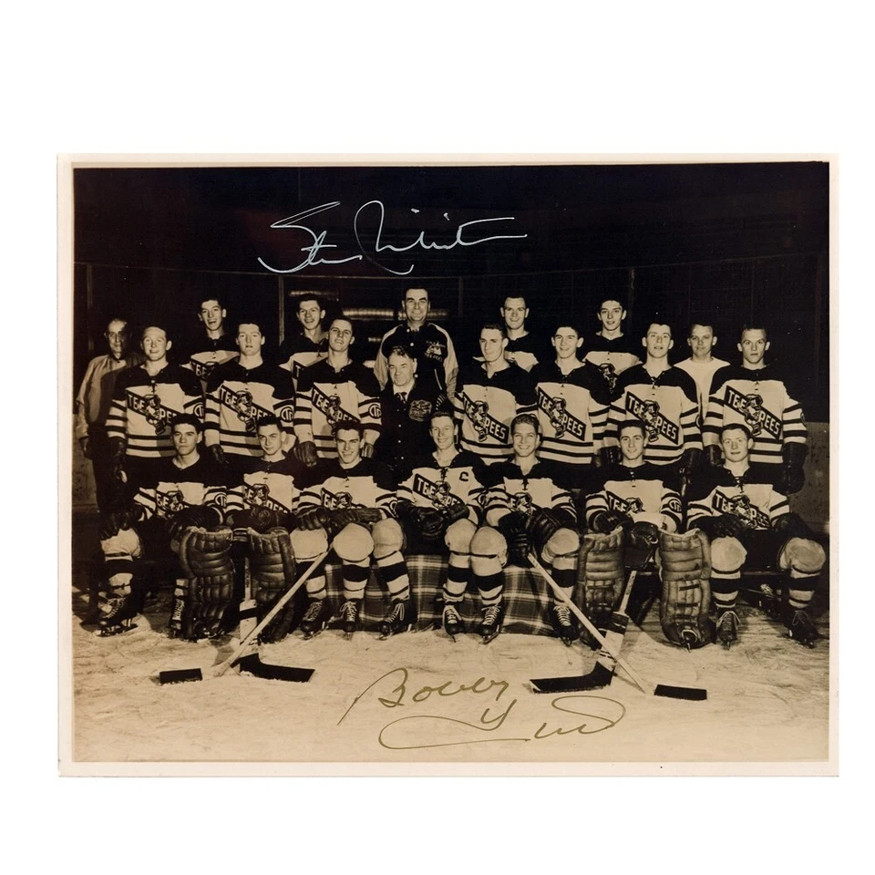 Stan Mikita & Bobby Hull Signed St. Catharines Teepees 8 x 10 Photo - 70775 Foto 1 de 2