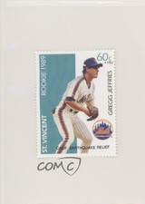 1989 St Vincent Rookies Stamps Gregg Jefferies (+10C)