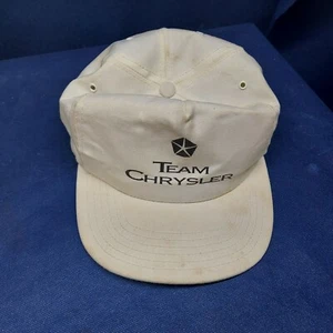 Vintage TEAM CHRYSLER Ball Cap Hat Made in USA One Size Fits All - Picture 1 of 9