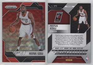 2016-17 Panini Prizm Ruby Wave Prizm Festus Ezeli #275