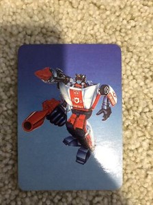Transformers 1985 Red Alert Card