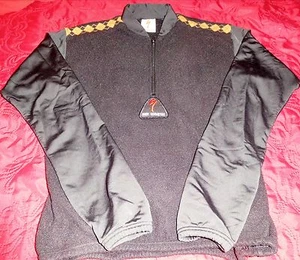 TWO TONED WOMEN'S CYCLING BLACK L/S 1/4 ZIP FRONT w/ BACK POCKETS -SZ:M- REDUCED - Picture 1 of 10