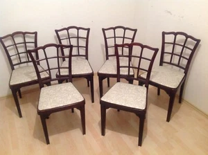 6 Original Thonet Stühle Entwurf Otto Prutscher 1915 - Bild 1 von 2