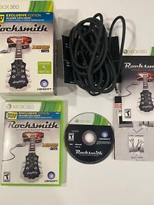Rocksmith Xbox 360 Game Best Buy Edition W/Real Tone Cable Complete in Box CIB!