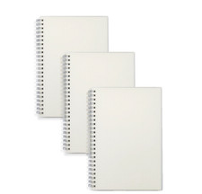 MILIKO TRANSPARENT HARDCOVER A5 SIZE SPIRAL 3 NOTEBOOKS