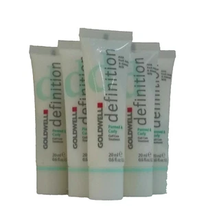 Lot 5 Goldwell Definition PERMED & CURLY Curl Hair Care Treatment .6oz Tubes - Picture 1 of 2