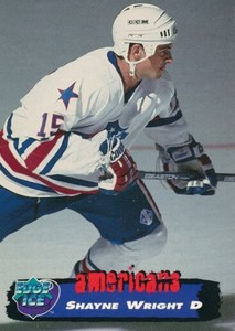 1995 Edge Ice #67 SHAYNE WRIGHT - Rochester Krefeld penguins Kassel huskies