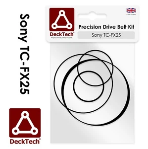 DeckTech® Cinture di ricambio per Sony Cassette Deck TC-FX25 TCFX25 TCFX25 - Foto 1 di 3