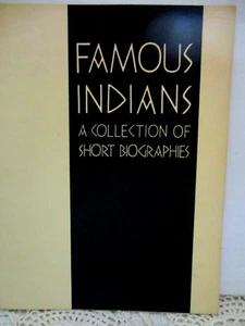Book Famous Indians A Collection of Short Biographies- US DEPT OF INTERIOR 1966 - Picture 1 of 4