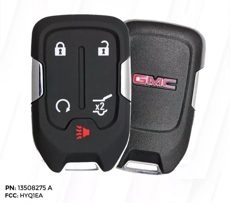 OEM 2017-2020 GMC ACADIA 5 BTN REMOTE START SMART KEY FOB 13508275 HYQ1EA - Image 1 of 1