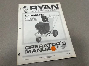 Jacobsen Ryan LawnAire Parts & Operators Manual 544842 Lawn-Aire - Picture 1 of 2