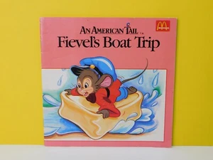 An American Tail Fievel's Boat Trip libro tascabile McDonald's 1986 uno in serie - Foto 1 di 16