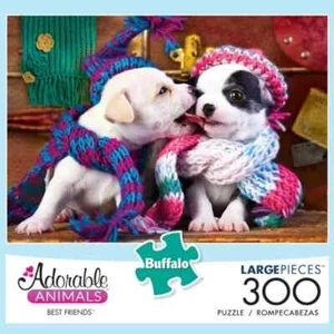 Best Friends 300 Piece Adorable Animals Jigsaw Puzzle Buffalo Games Complete - Picture 1 of 2
