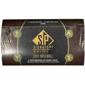 2012 UPPER DECK SP SIGNATURE EDITION MLB BASEBALL HOBBY BOX NEW SEALED - Picture 1 of 6