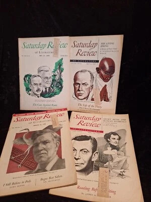 Saturday Review of Literature Magazine - Lot of 4 issues - 1949 Foto 1 de 4