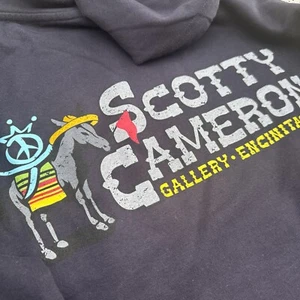 Scotty Cameron Navy Hoodie - Peace Surfer Donkey logo Gallery Exclusive - Large - Picture 1 of 4