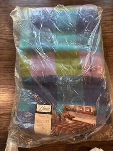 NEW Vintage Beacon Classic 160 Jacquard PAIR BLANKET So Rare Plaid 72” X 160” - Picture 1 of 6
