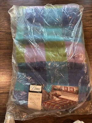 NEW Vintage Beacon  Classic 160 Jacquard PAIR BLANKET  So Rare Plaid 72” X 160” - Image 1 of 4