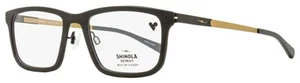 Shinola Flexon Temple Eyeglasses SH37000 001 Matte Black/Gold 55mm - Picture 1 of 3