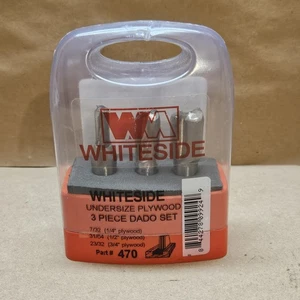 Whiteside 470 Set di punte per router Dado in compensato di dimensioni inferiori 3 pezzi - Made in USA - Foto 1 di 2