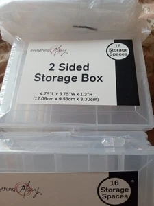 6 Pack 2-Sided Everything Mary 16 Space Jewelry And Bead Organizer - Picture 1 of 3