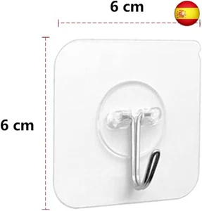 Ganchos Adhesivos Para Pared - 6 Piezas Gancho Adhesivo de 5 Kg (MáX.), Para  - Imagen 1 de 6