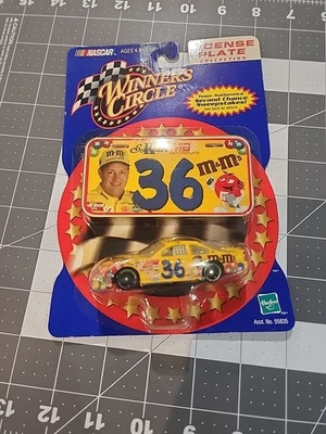 Winner's s Circle NASCAR #36 Ken Schrader License Plate Collection M&M's  - Image 1 of 2