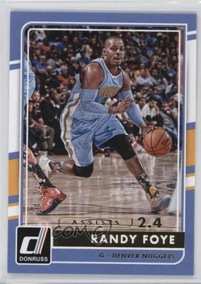 2015-16 Panini Donruss Assists /24 Randy Foye #99 - Image 1 of 2