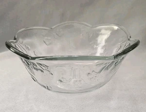 SET OF 4 ANCHOR HOCKING SAVANAH CLEAR GLASS CEREAL BOWLS 6 1/4" - Picture 1 of 3
