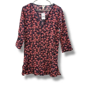 Túnica de natación J.Crew Factory nueva con etiquetas para mujer talla pequeña estampado de flamenco - Imagen 1 de 6
