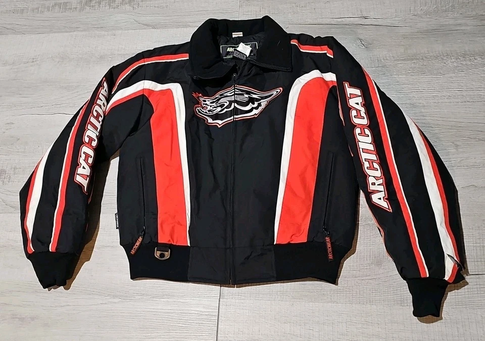 Chaqueta Arctic Cat Fushion Vintage Talla M Naranja Thinsulate Leer Descripción  Foto 1 de 4