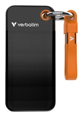 Verbatim Pocket SSD 1 TB,  Schwarz/Orange #1907470 - Bild 1 von 4