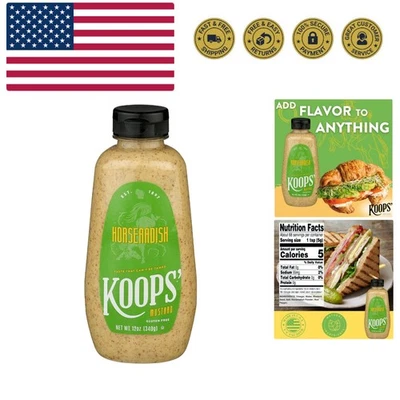 Mostaza de rábano picante - Salsa de rábano picante audaz y picante, sin gluten, kosher,... Foto 1 de 4