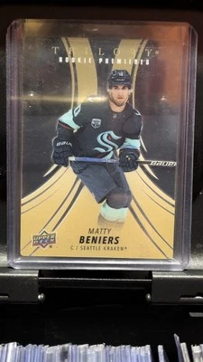 2022-23 Upper Deck Trilogy - Rookie Premier Gold Matty Beniers #RP-BE /50 (RC)   - Image 1 of 3