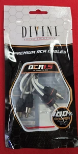 Divini Sound Solutions DCR1.5: cables RCA de 1.5 pies, 100% OFC premium - Imagen 1 de 3
