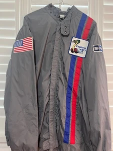 Vintage Ford Mustang Cobra Shelby Racing Jacket XL Grey - Picture 1 of 3