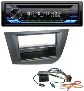 JVC Bluetooth MP3 USB DAB CD Autoradio für Seat Leon (ab 05) - schwarz - Bild 1 von 8