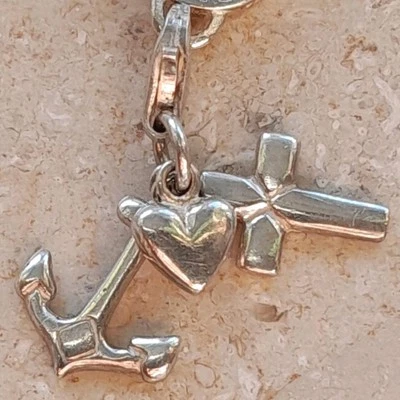 Thomas Sabo Silber Charm Herz, Kreuz, Anker - Bild 1 von 4