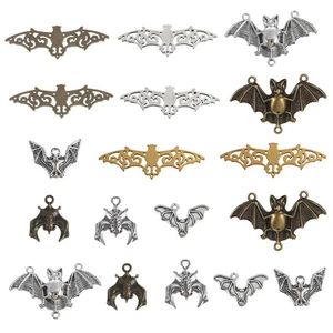  36 Pcs Pendant Necklace Charms for Jewellery Making Bats Connector - Picture 1 of 12