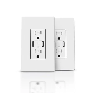 2Pack USB Wall Outlet, Receptacle Outlet with 4.8A Charging Capacity, 15A Tam... - Picture 1 of 8