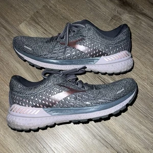 Brooks Women’s Adrenaline GTS 21, Gray Running Shoes, Size 8 Wide - Picture 1 of 7