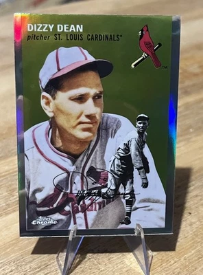 Dizzy Dean 2023 Topps Chrome Platinum SILVER HOLO REFRACTOR Parallel Cardinals  - Image 1 of 4